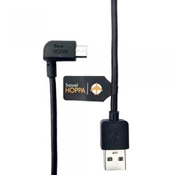 Cargador de coche para TomTom, cable Micro USB en ángulo recto de 1,5 m, para carga y sincronización de datos