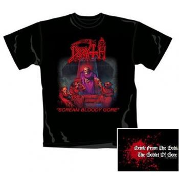 Death - Scream Bloody Gore - Black T-Shirt - Large - 100% Cotton, Jersey