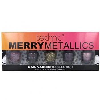 Lacas de Uñas Metalizadas Merry Metallics - Colección 5 x 12 ml