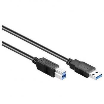 Cable USB 3.2 Gen 1 A a B de 1,8 m Negro - Alcasa 2710-S02
