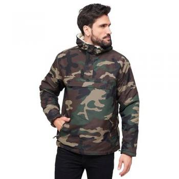 Brandit Men's Woodland Sherpa Windbreaker Jacket 4XL
