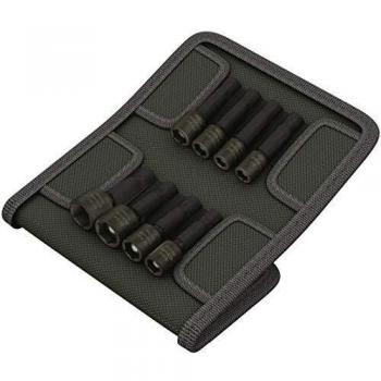 Juego de aprieta-tuercas en bolsa para el cinturón 869/4 M Set A Wera 05073495001, Surtido de enchufes 1/4'', 50 mm largo, 8 unidades (contenido