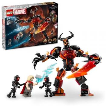LEGO® Superhéroes 76289 Thor vs. Figura para Construir de Surtur - Incluye minifiguras de Thor y Surtur, elementos intercambiables, características articuladas, diseño detallado, adecuado para