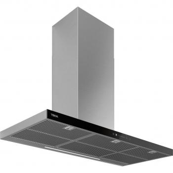 Teka DHP 118760 Connect Campana Decorativa 110cm, 888 m3/h, 55 dB, HobToHood, Conexión Wi-Fi, Acero Inoxidable, 3 Velocidades +