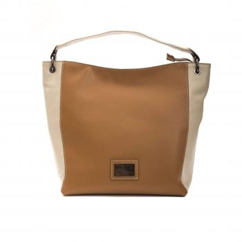 Pompei Donatella Brown Leather Shoulder Bag - Type: Shoulder Bag, Material: Brown Leather, Features: Adjustable strap, Interior pockets, Magnetic closure, Elegant design