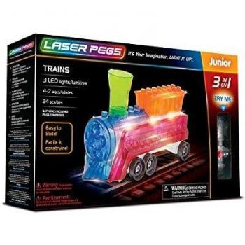 Laserpegs- Tren 3 en 1 Juego de construcción