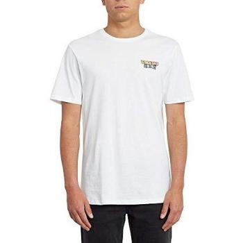 Volcom Daybreak Fty SS Camiseta, Hombre, White, M