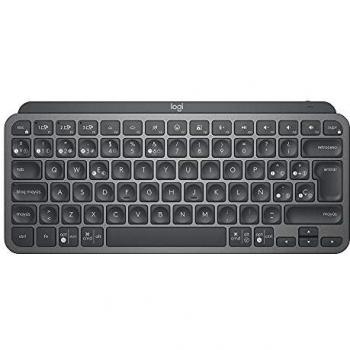 Logitech MX Keys Mini Teclado Inalámbrico Minimalista, Compacto, Bluetooth, Retroiluminado, USB-C, Compatible con Apple macOS, iOS, Windows, Linux, Android, de Metal, Color Grafite