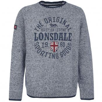 Lonsdale London Borden Grey Sweatshirt for Men, One Size