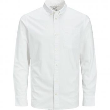 Jack & Jones Men's Slim Fit Brook Oxford Long Sleeve Shirt - White