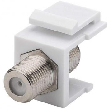 Módulo Keystone SAT F hembra/hembra blanco 79474