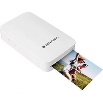 AgfaPhoto Realipix Mini P Impresora Fotográfica Bluetooth Blanca, Sublimación Térmica, 291 x 300 DPI, 2.1 x 3.4