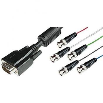 Cable de Conexión VGA a 5 BNC para Monitor de Alta Calidad