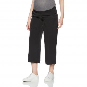 MAMALICIOUS Mlazym 7/8 Woven Pan, Pantalones Deportivos Premamá para Mujer, Negro