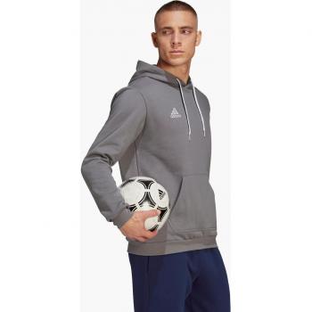 adidas Entrada 22 Sweat Hoodie, Men's Grey Sweatshirt