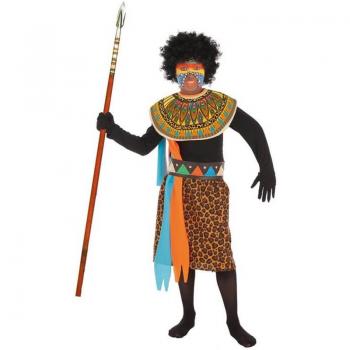 BB Carnival-Disfraz para Niños Africano (4 Piezas)