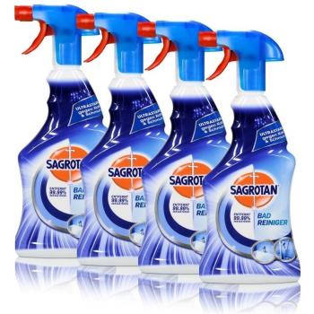 4 x Sagrotan Atlantikfrisch baño limpiador 500 ml -Ultrafuerte contra Cal & suciedad