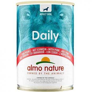 Almo Nature - Menú Diario con Cerdo, 400 g, 24 Unidades
