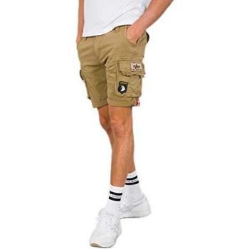 Alpha Industries Men's Crew Patch Shorts Sand