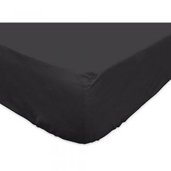 Soleil d'ocre Sábana Bajera Jersey de algodón 140x190 cm Gris Oscuro