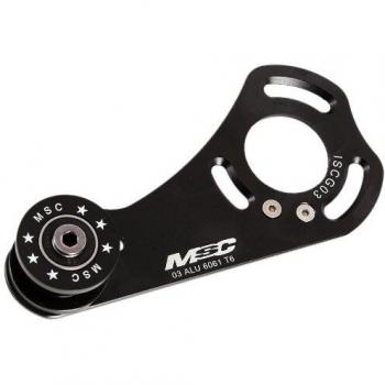 MSC Bikes CH2GC - Guiacadenas para 2 Platos y Anclaje de Ciclismo, Color Negro