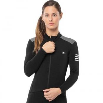 Maillot de ciclismo térmico para mujer M4 Selva Negra Siroko Negro