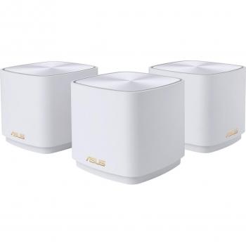 ASUS ZenWiFi XD4 Plus AX1800 Dual-Band Mesh Wi-Fi 6 System, 3-Pack, AiMesh, AiProtection, Wall Mountable, White