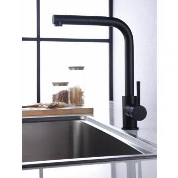 Grifo de cocina Malta Negro Mate
