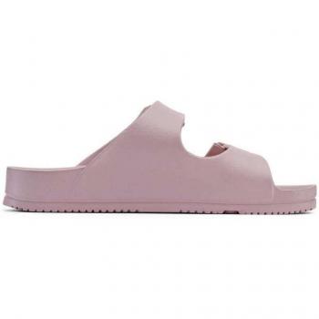 Chancla de goma regulable Duuo para mujer, mod. 917060, sandalias abiertas monocolor con doble hebillas al tono