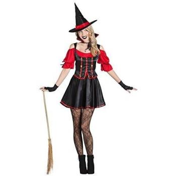 Banyant Toys, S.L. DISFRAZ DE BRUJA NEGRA Y ROJA