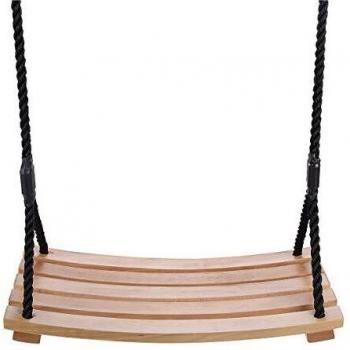TALEEKEU Columpio de madera, columpio impermeable en forma de arco, jardín, patio, interior y exterior, juego de columpio de madera para niños adultos y niños