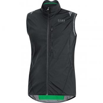Gore Bike Wear Element Windstopper Active Shell - Chaleco para hombre, color negro, talla M