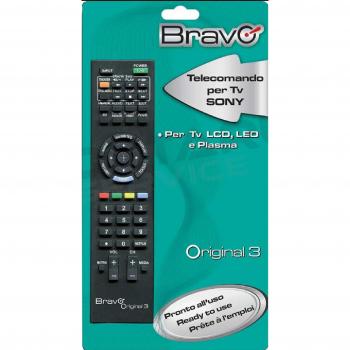 Telecomando Original 3 Universal para TV Sony - Preprogramado, Inmediato Uso, Color Negro