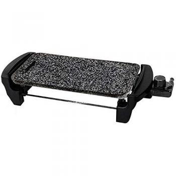 Plancha de Asar Eléctrica Suinga 1400-1600W, Revestimiento de Granito Antiadherente, Superficie 40x20 cm, Termostato Regulable 80-230º