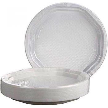 Mical - Platos de plástico - 25 cm - 50 unidades