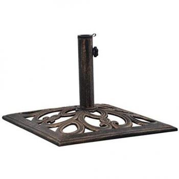 vidaXL Bronze Umbrella Base 12 kg 49 cm Cast Iron