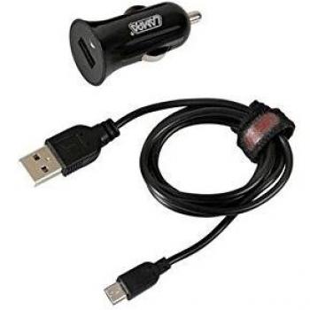 Lampa 40815 Cable de carga micro USB, incluye conector para encendedor de cigarrillos