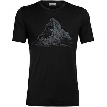 Icebreaker Camiseta Tech Lite Spirit Guide para hombre, color negro, XXL