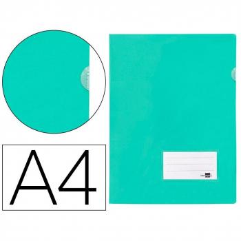 Carpeta Liderpapel Dossier A4 Uñero Verde Manzana Opaco