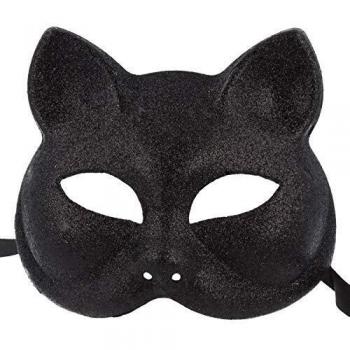 Atosa 62724 Media Máscara de Gata, Negro