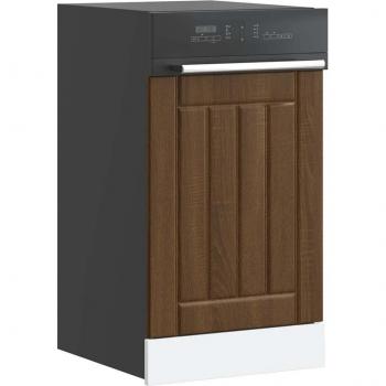 Panel para lavavajillas Lucca de madera contrachapada en roble marrón