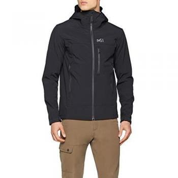 MILLET Track Hoddie M Shell Jacket, Mens, Black-Noir
