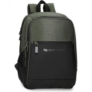 Mochila Pepe Jeans Jarvis verde para portátil 12´´ dos compartimentos