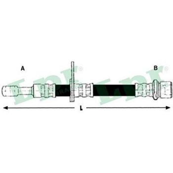 Tubo Flexible de Frenos SAMKO 6T48083 para SUBARU Ø10mm