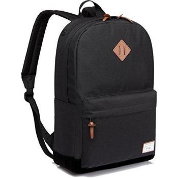 Mochilas Hombre Mochila Mujer, Kasgo Impermeable Mochila Portatil Adapta a 15.6 Pulgadas Mochilas Escolares Livianas Clásico Mochila Casual Adolescente para Universidad Escuela Colegio Negro