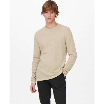 Jersey Only & Sons Panter Sportwear Algodon Hombre Beig 22016980_BEIG