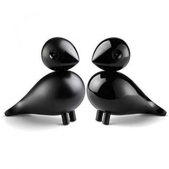 Kay Bojesen 2 Figuras de Madera, Color Negro, 9 cm