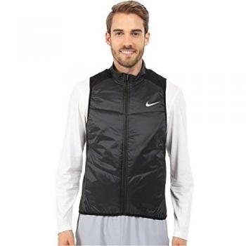 Nike Polyfill Vest - Chaleco para hombre, color negro / plateado, talla S