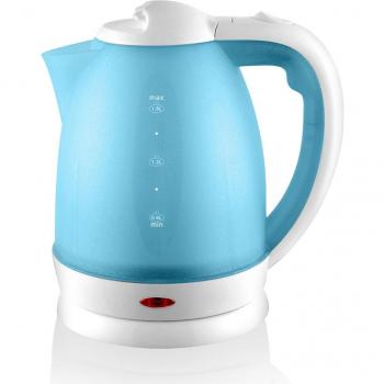 Hervidor eléctrico Sytech 1.8 litros, filtro anti cal, base inalámbrica giratoria 360º, fácil apertura y llenado, indicador LED de funcionamiento, mango ergonómico, disponible en negro o azul