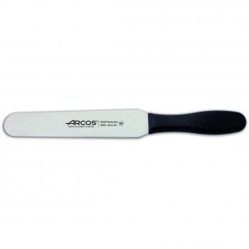 Espátula Profesional Arcos Colour con Hoja de Acero Inoxidable Nitrum de 20 cm y Mango Ergonómico en Polipropileno Negro - Modelo 299025